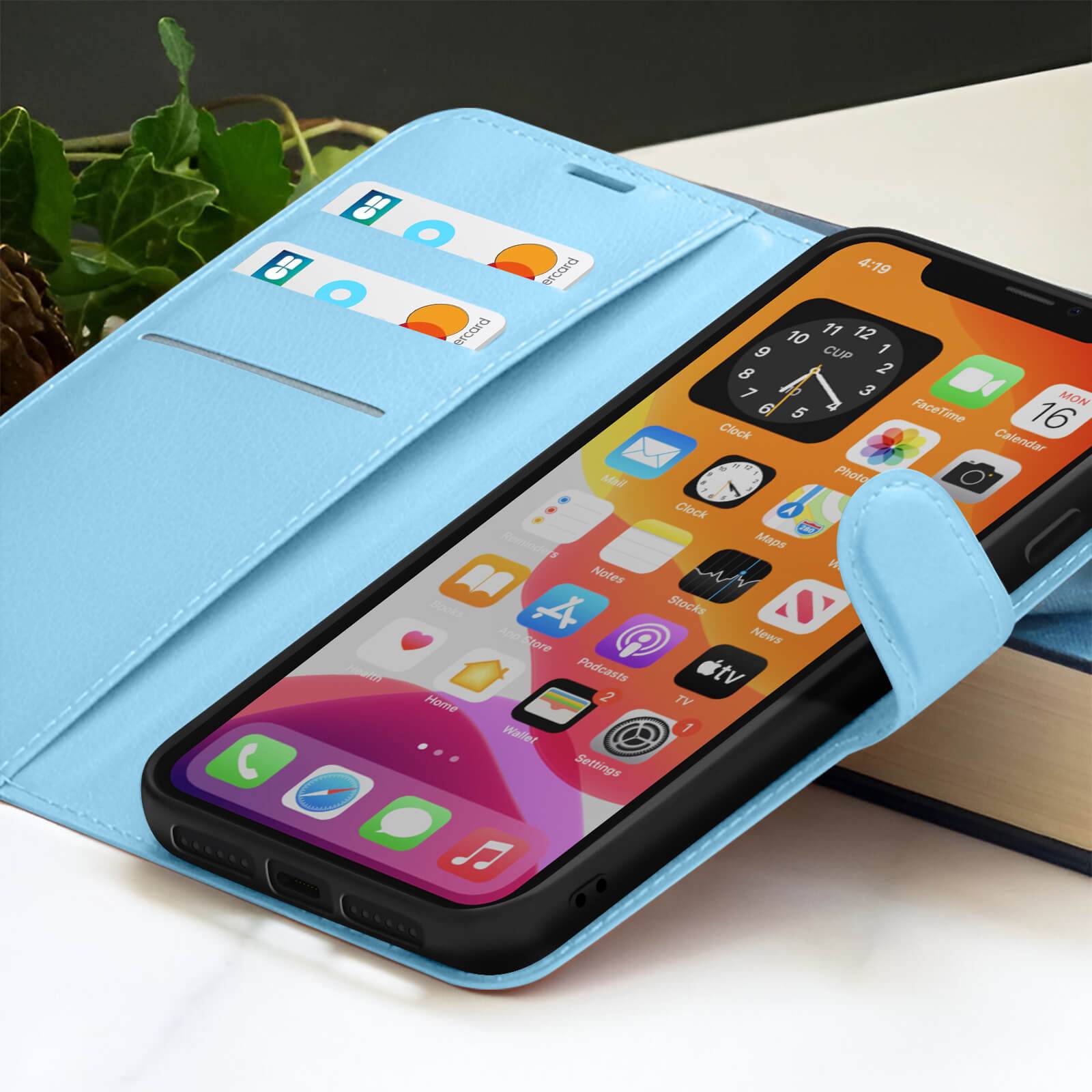 Étui Portefeuille pour iPhone 11 Support et Languette Magnétique-3