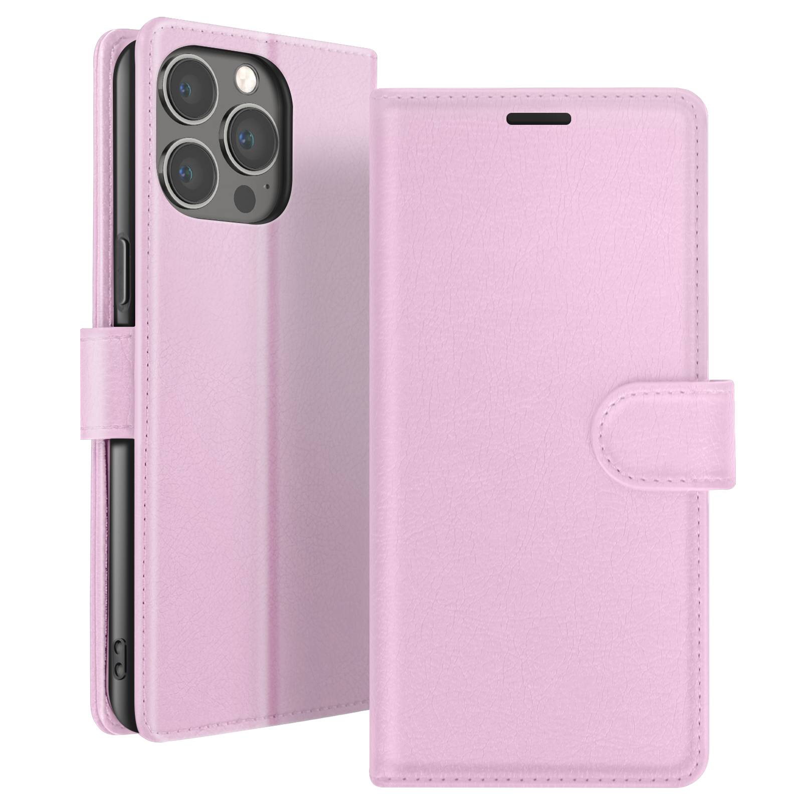 Étui Portefeuille pour iPhone 13 Pro Support et Languette Magnétique-0