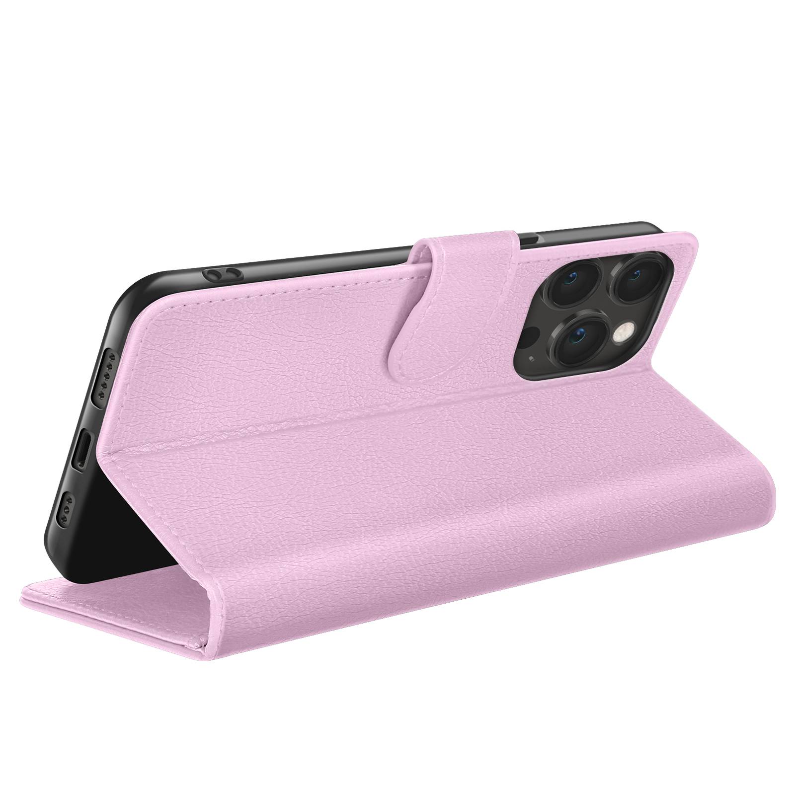 Étui Portefeuille pour iPhone 13 Pro Support et Languette Magnétique-1