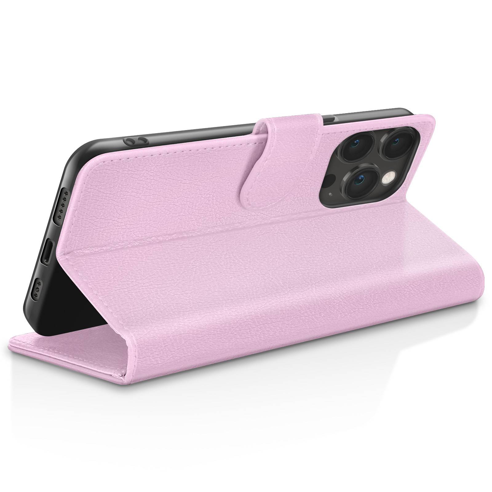 Étui Portefeuille pour iPhone 13 Pro Support et Languette Magnétique-2