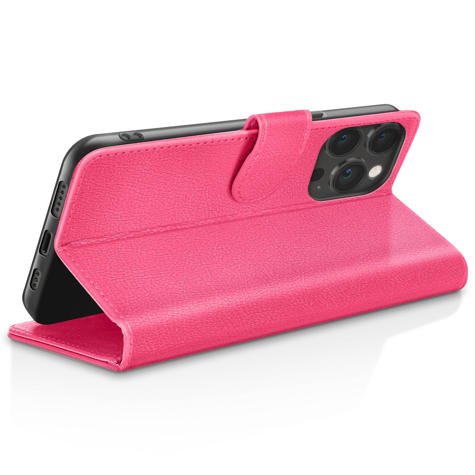 Étui Portefeuille pour iPhone 13 Pro Support et Languette Magnétique-2
