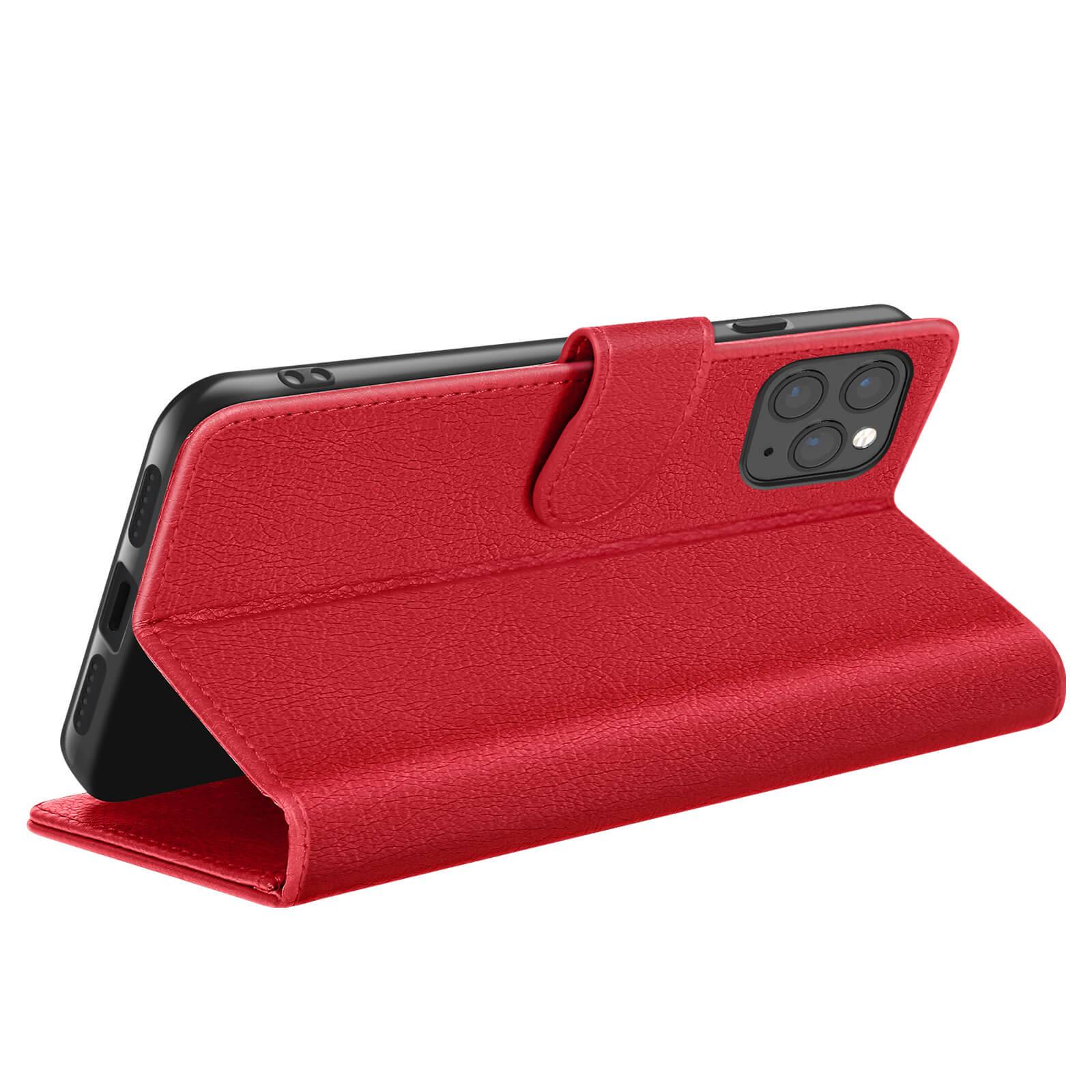 Étui Portefeuille pour iPhone 11 Pro Max Support et Languette Magnétique-1