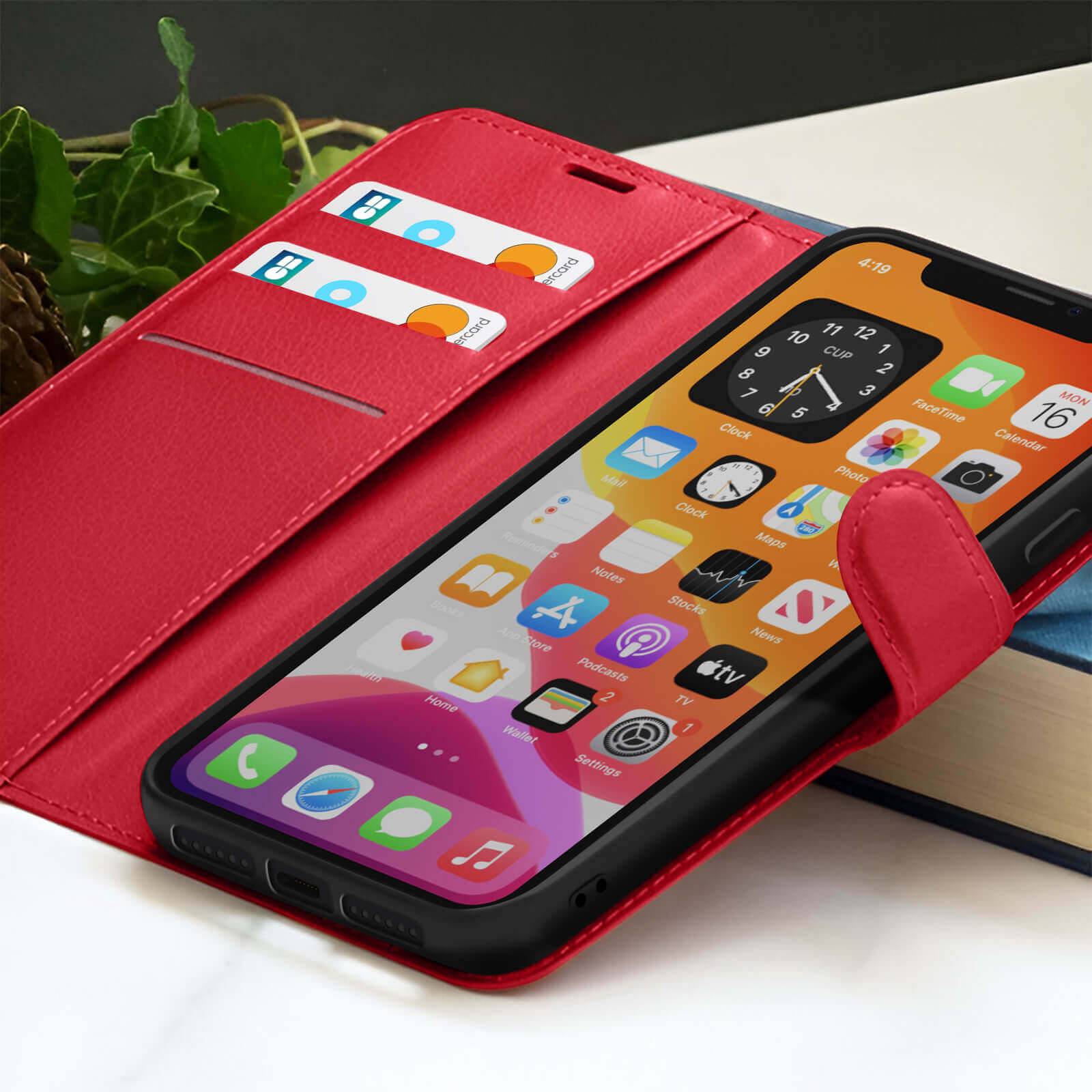 Étui Portefeuille pour iPhone 11 Pro Max Support et Languette Magnétique-3