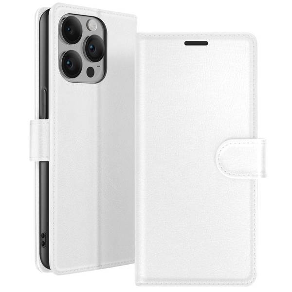 Étui Portefeuille pour iPhone 14 Pro Support et Languette Magnétique