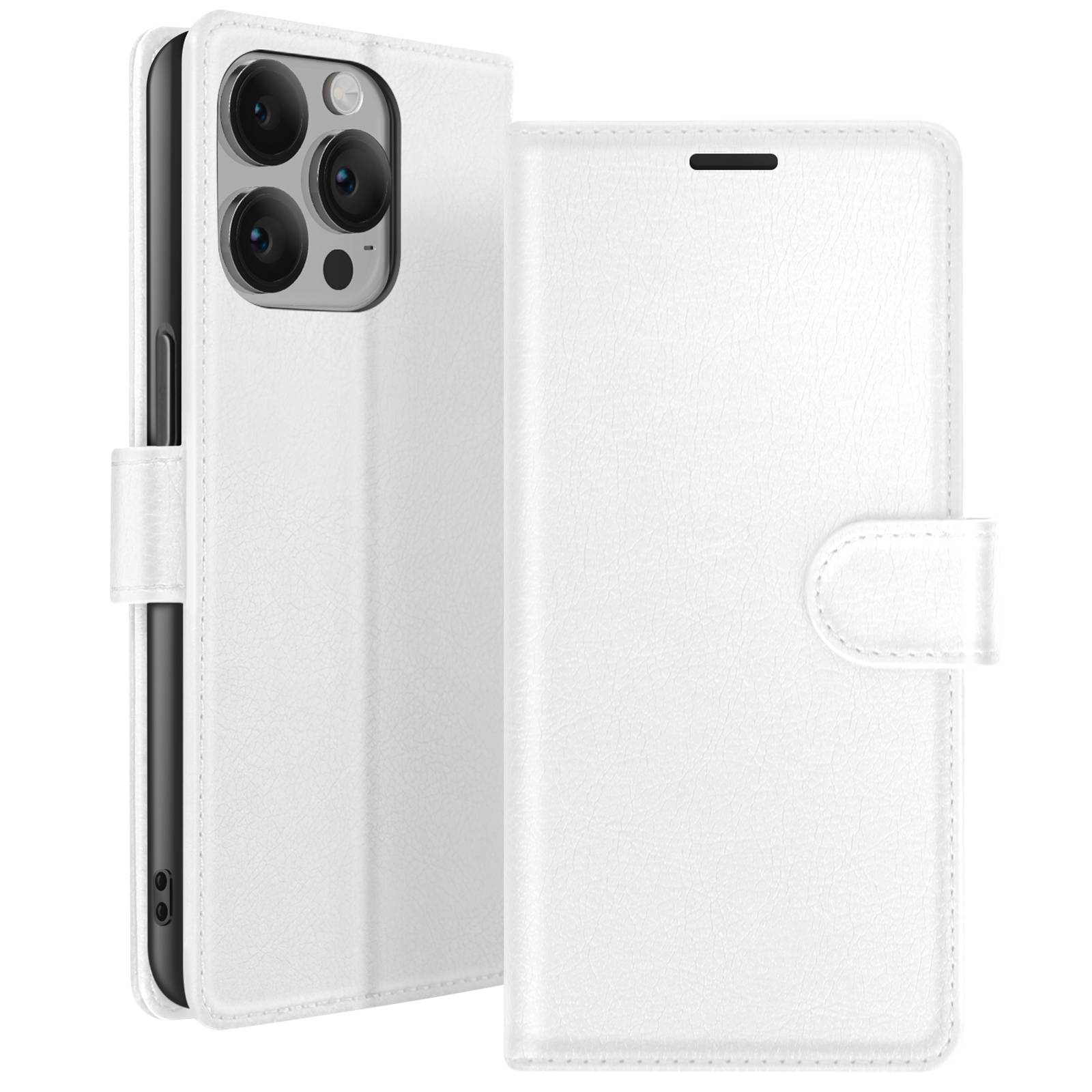 Étui Portefeuille pour iPhone 14 Pro Max Support et Languette Magnétique-0
