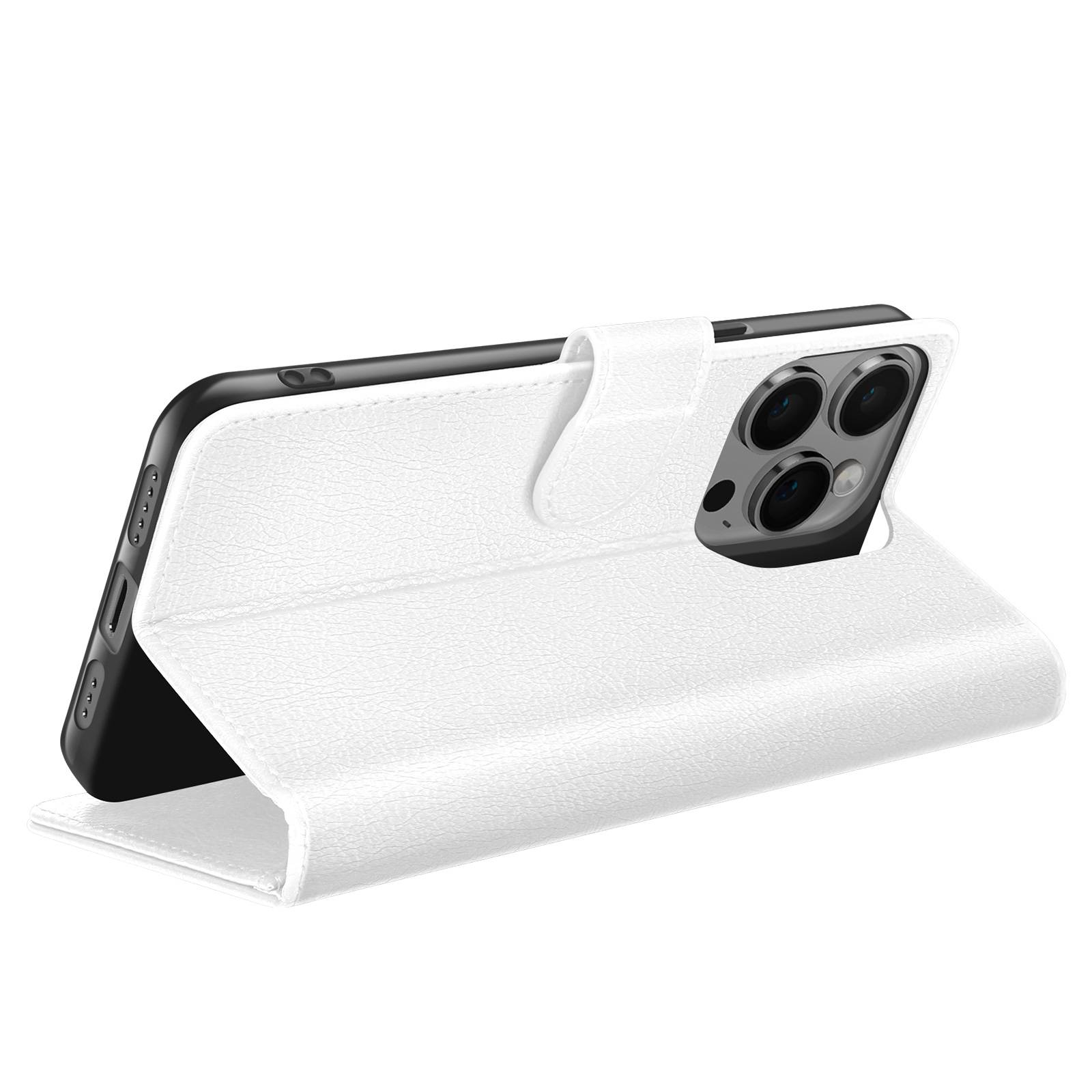 Étui Portefeuille pour iPhone 14 Pro Max Support et Languette Magnétique-1