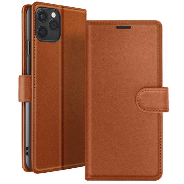 Étui Portefeuille pour iPhone 11 Pro Support et Languette Magnétique