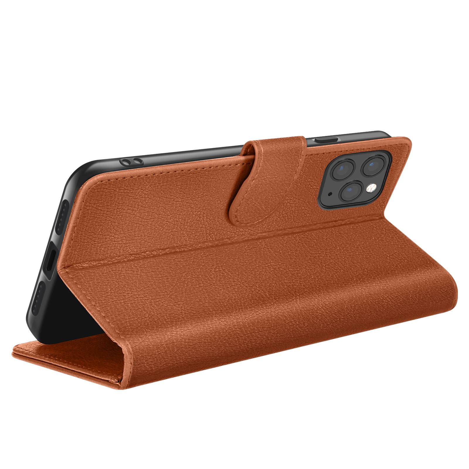 Étui Portefeuille pour iPhone 11 Pro Max Support et Languette Magnétique-1