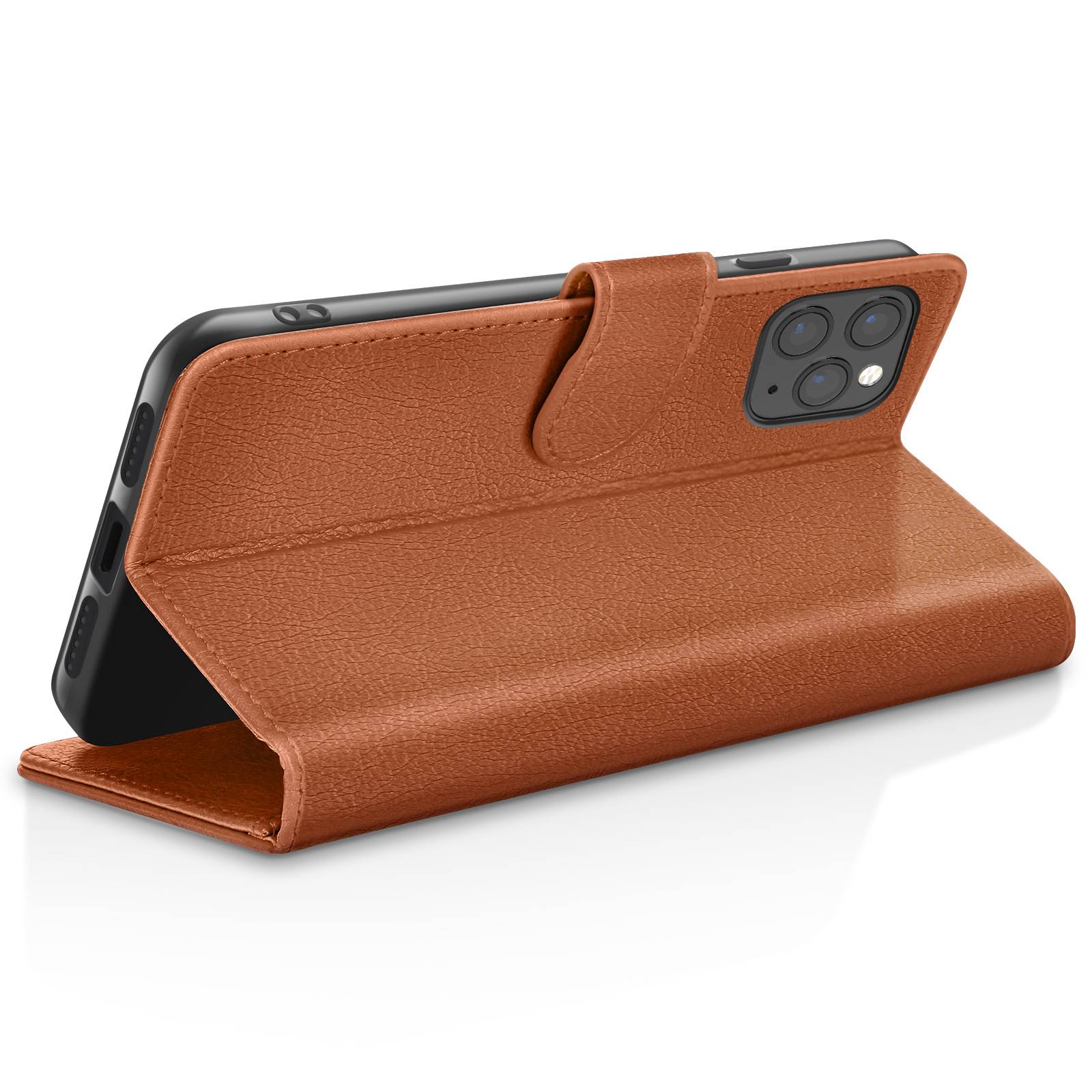 Étui Portefeuille pour iPhone 11 Pro Max Support et Languette Magnétique-2