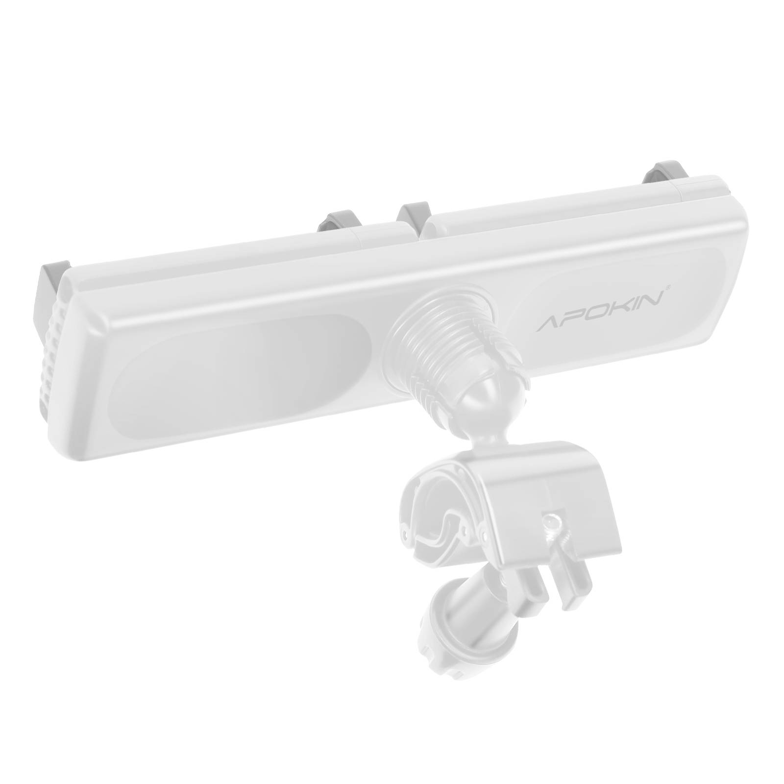 Double Support Téléphone avec Fixation Rotatif sur Barre Ronde Multi Usage-1