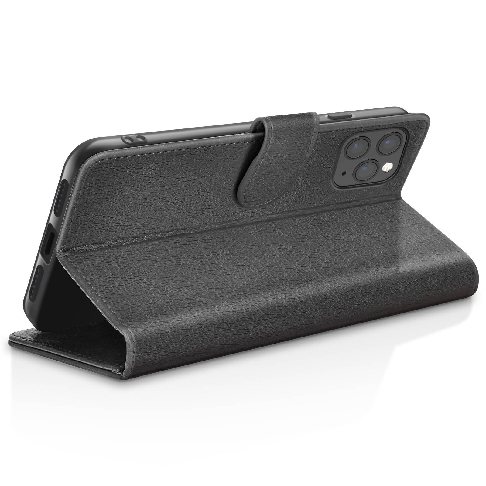 Étui Portefeuille pour iPhone 11 Pro Max Support et Languette Magnétique-2