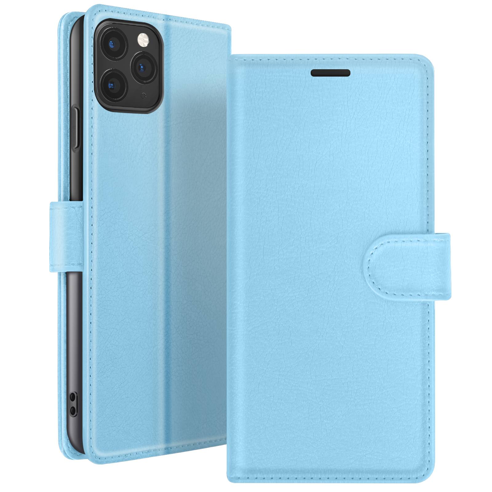 Étui Portefeuille pour iPhone 11 Pro Max Support et Languette Magnétique-0