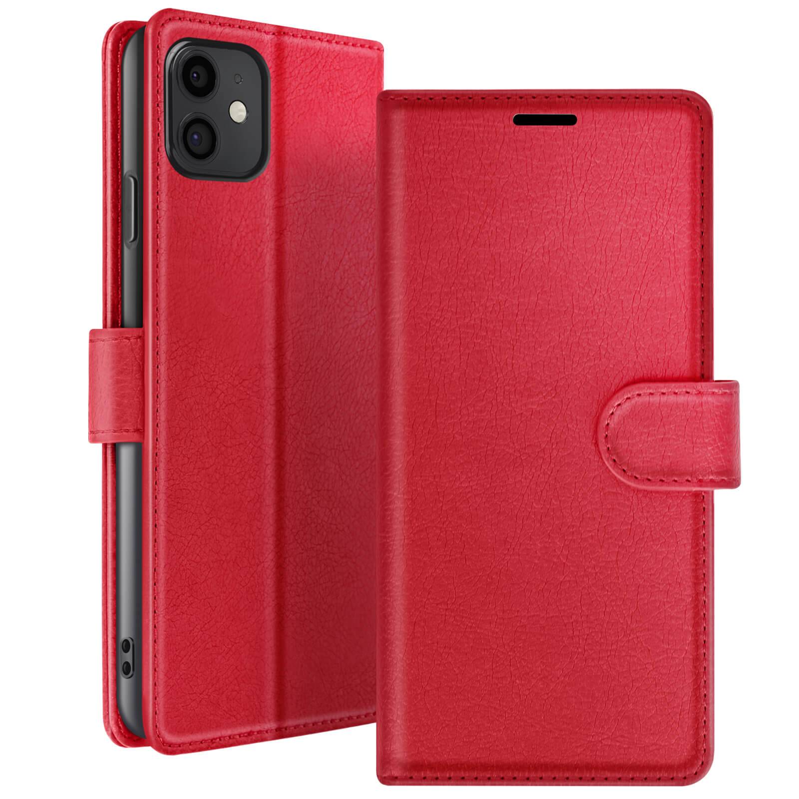 Étui Portefeuille pour iPhone 11 Support et Languette Magnétique-0