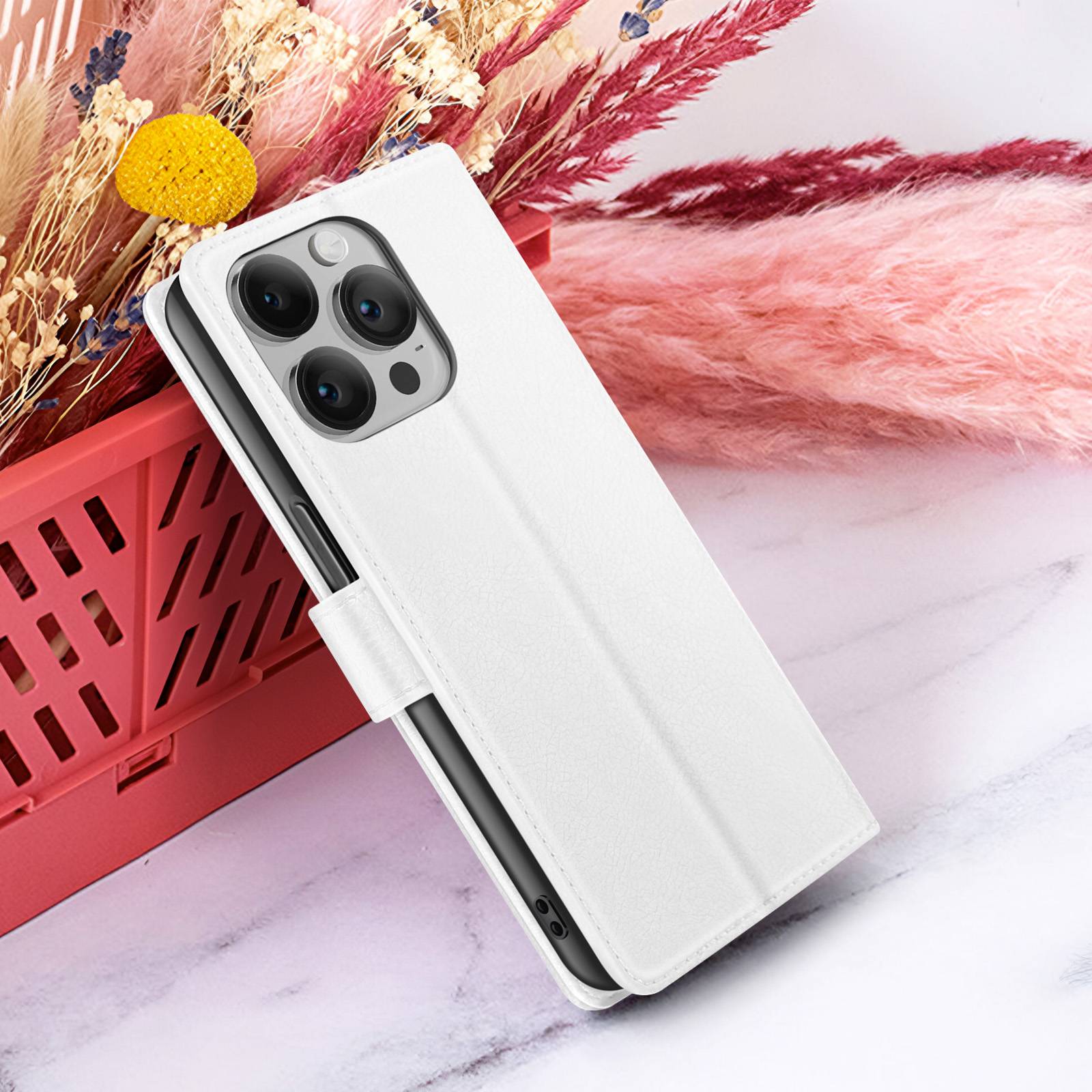Étui Portefeuille pour iPhone 14 Pro Max Support et Languette Magnétique-4