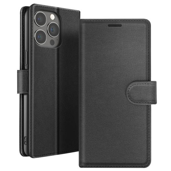 Étui Portefeuille pour iPhone 13 Pro Support et Languette Magnétique
