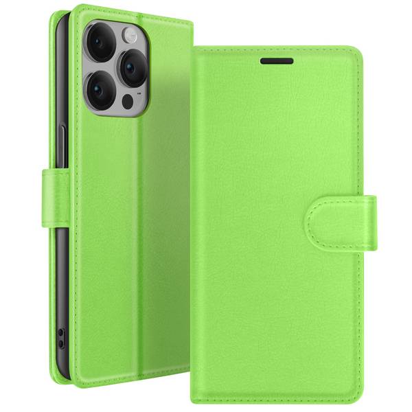 Étui Portefeuille pour iPhone 14 Pro Support et Languette Magnétique