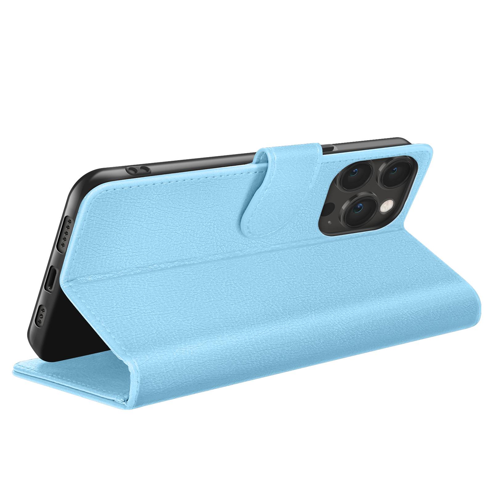Étui Portefeuille pour iPhone 13 Pro Support et Languette Magnétique-2