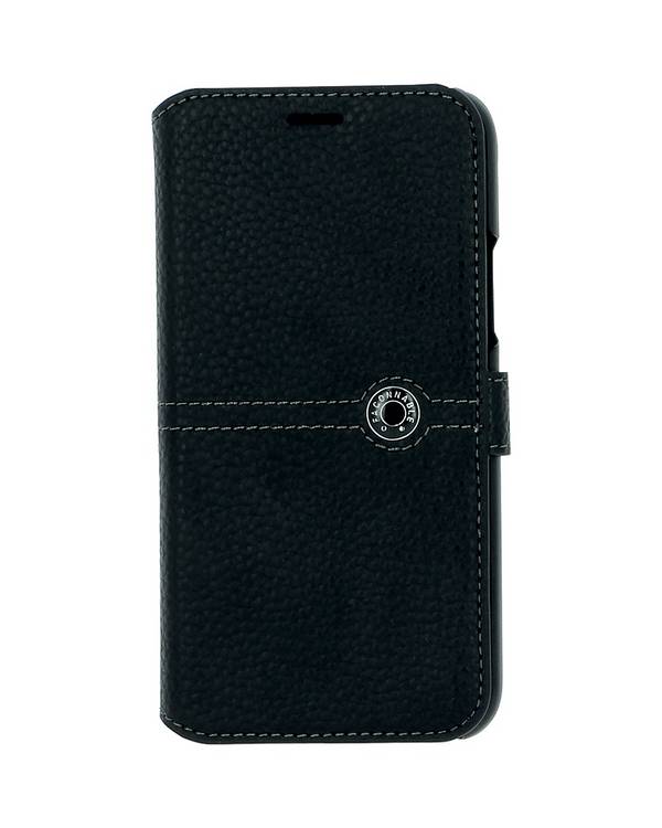Étui pour Apple iPhone 11 Pro Max Folio Sellier avec Bouton Laqué