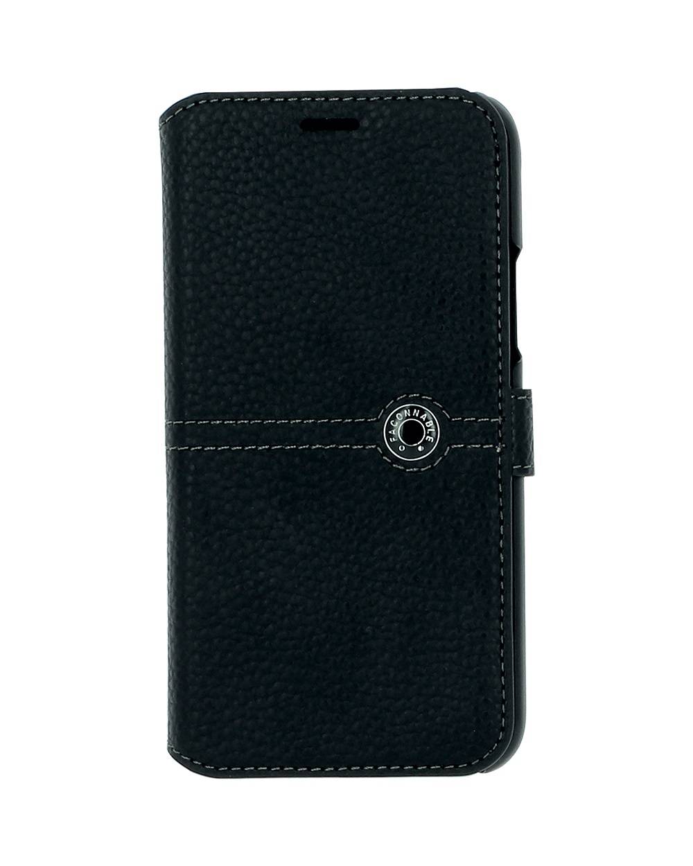 Étui pour Apple iPhone 11 Pro Max Folio Sellier avec Bouton Laqué-0