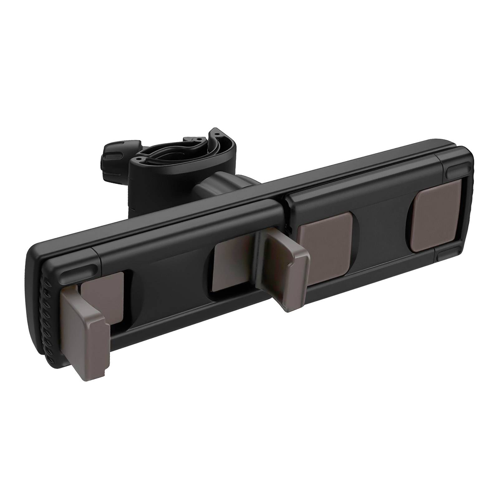 Double Support Téléphone avec Fixation Rotatif sur Barre Ronde Multi Usage-0