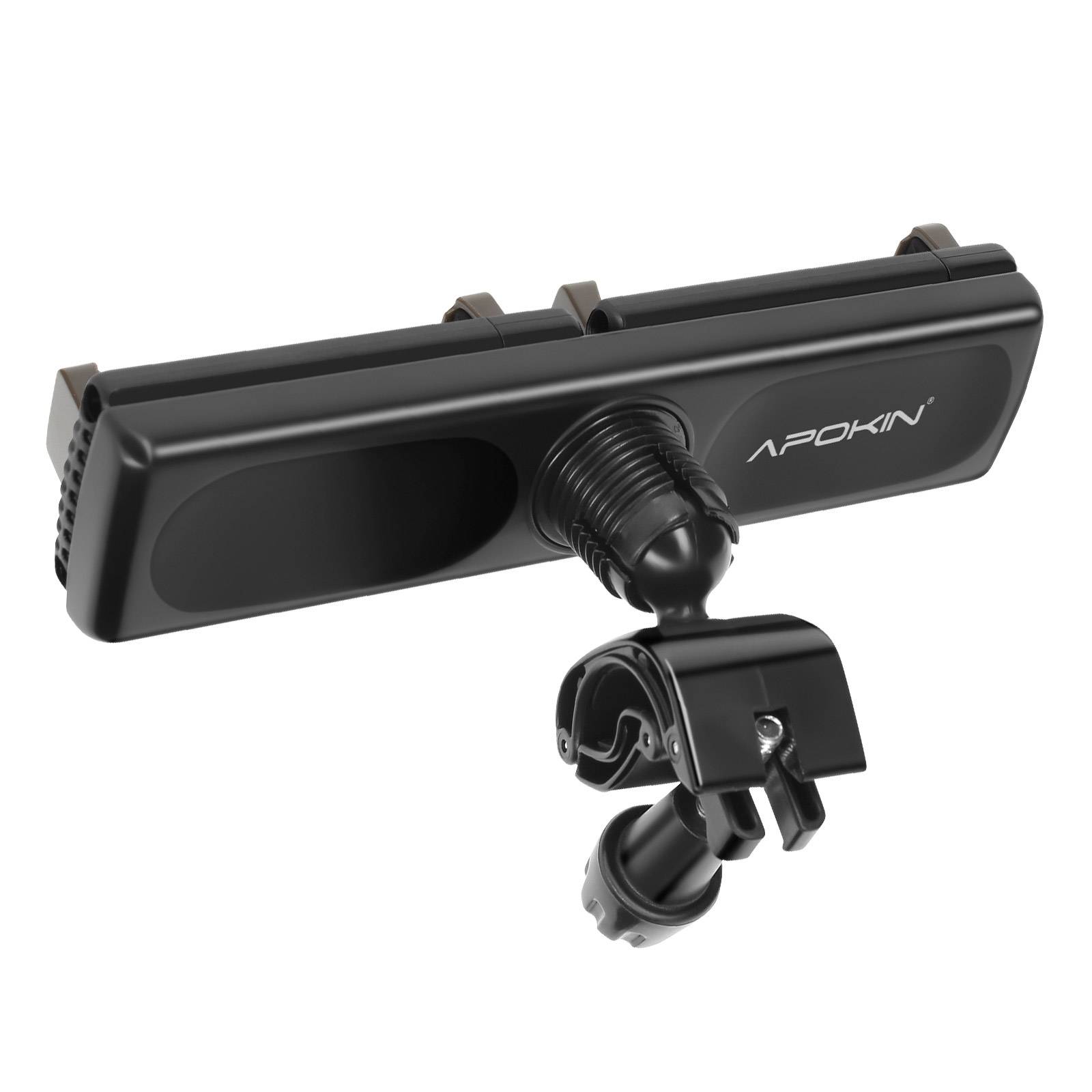 Double Support Téléphone avec Fixation Rotatif sur Barre Ronde Multi Usage-1