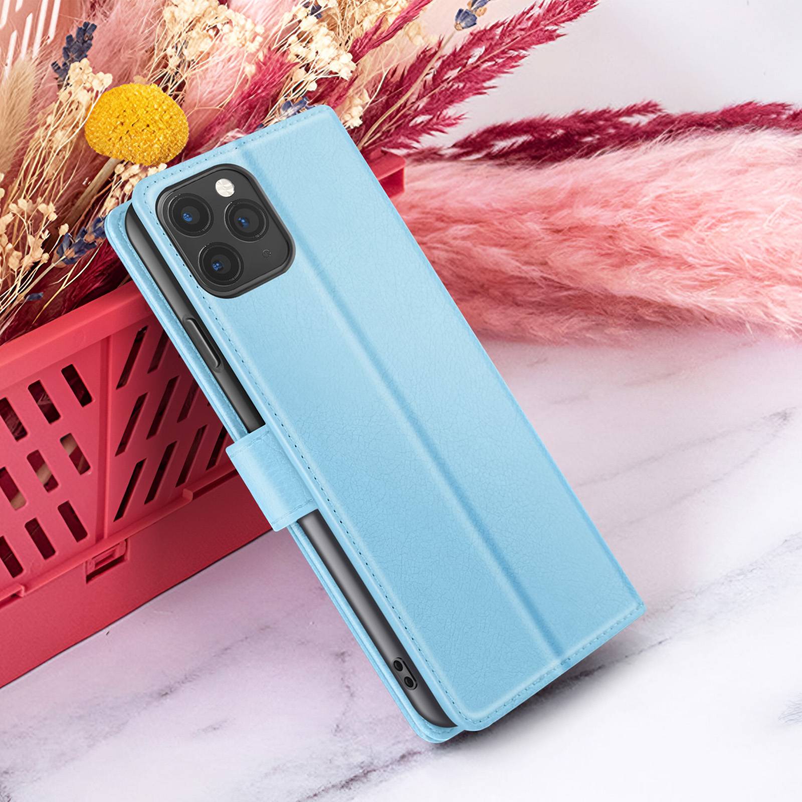 Étui Portefeuille pour iPhone 11 Pro Max Support et Languette Magnétique-4