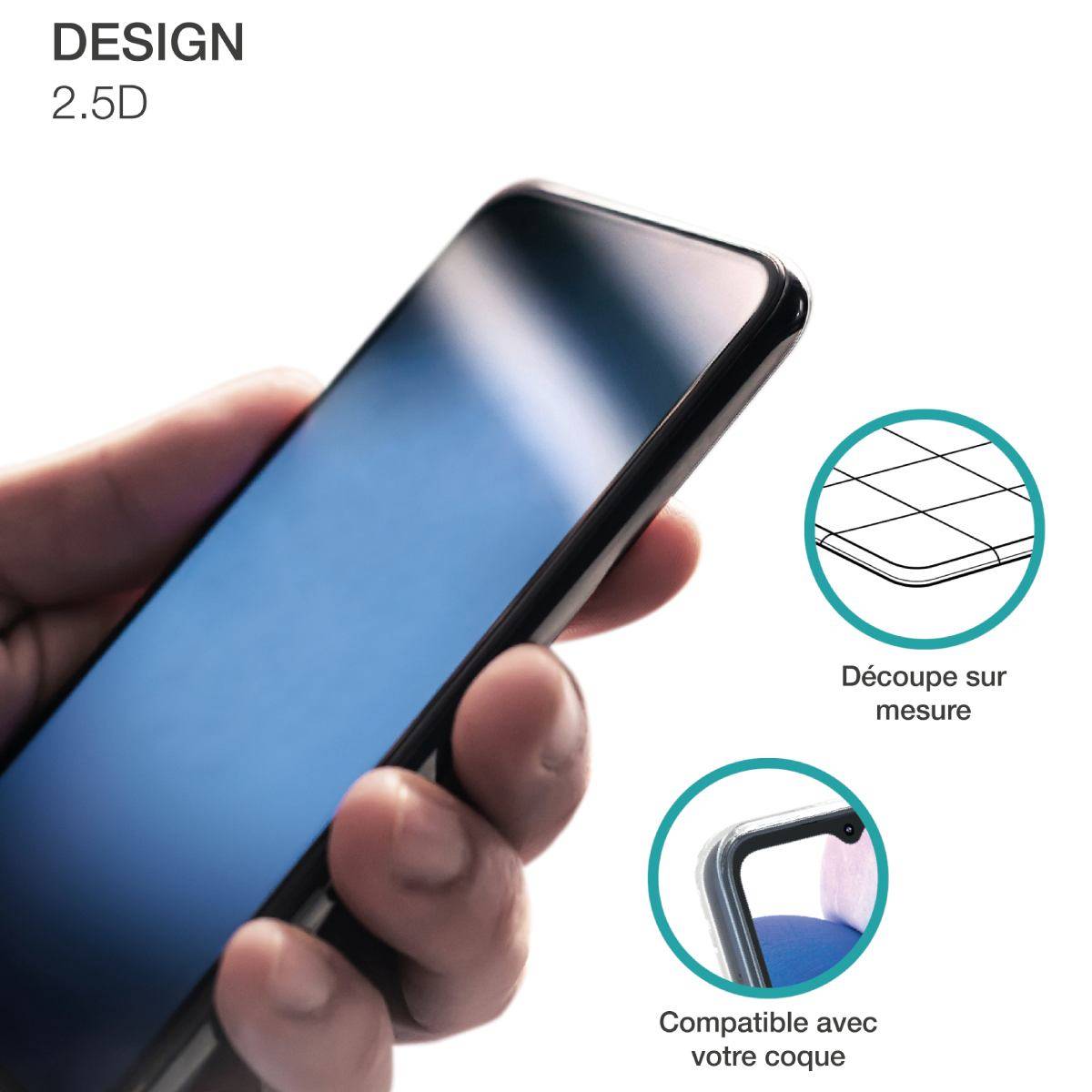 Protection d'Écran pour Samsung Galaxy A35 en Verre Trempé 2.5D avec SmartFrame-2