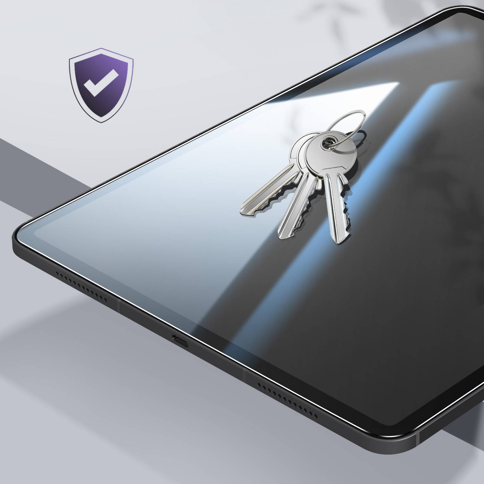 Protection Écran pour iPad Pro 11 2024 / M5 2025 Verre Trempé Dureté 9H Antichoc-3