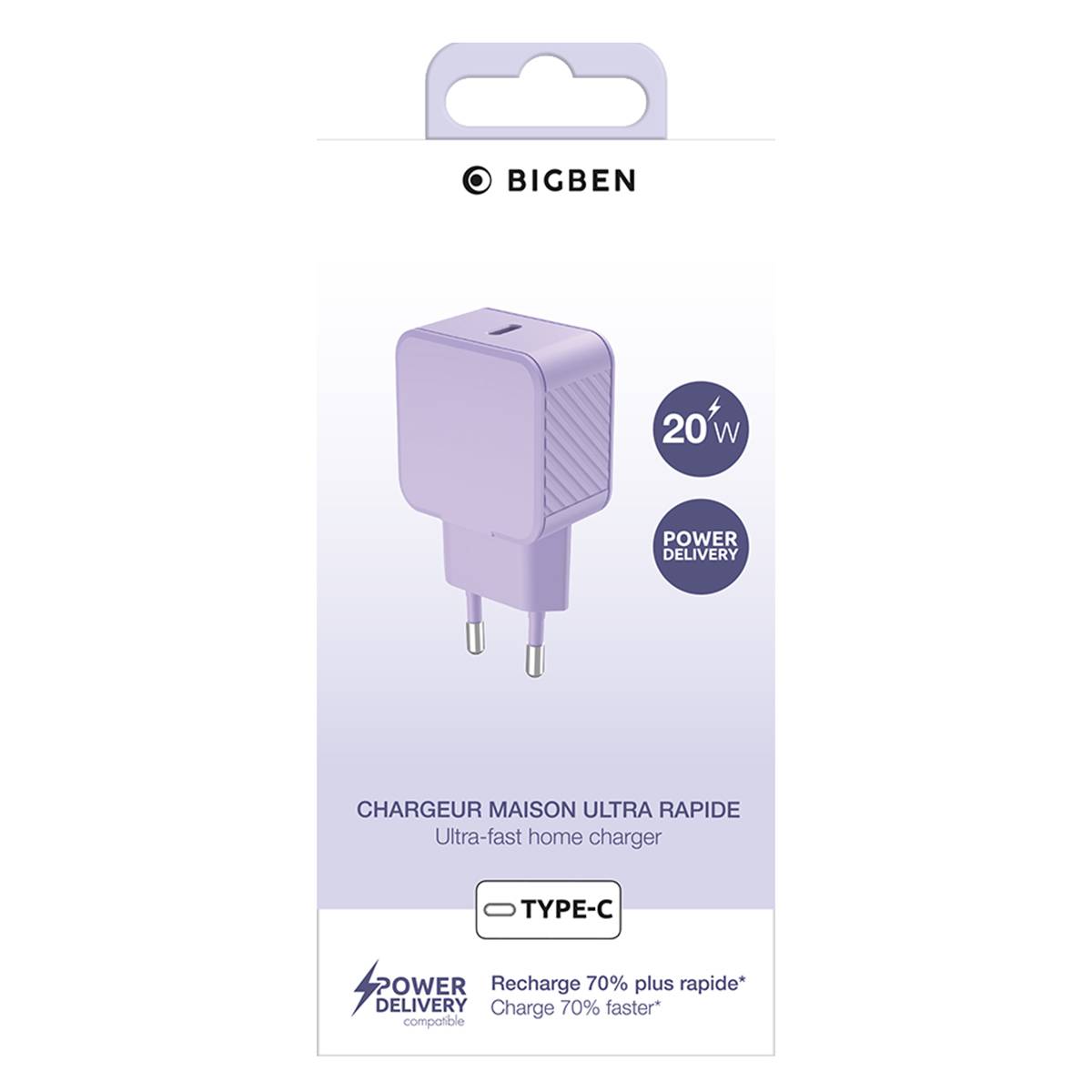 Chargeur Secteur USB-C 20W Power Delivery FastCharge-2