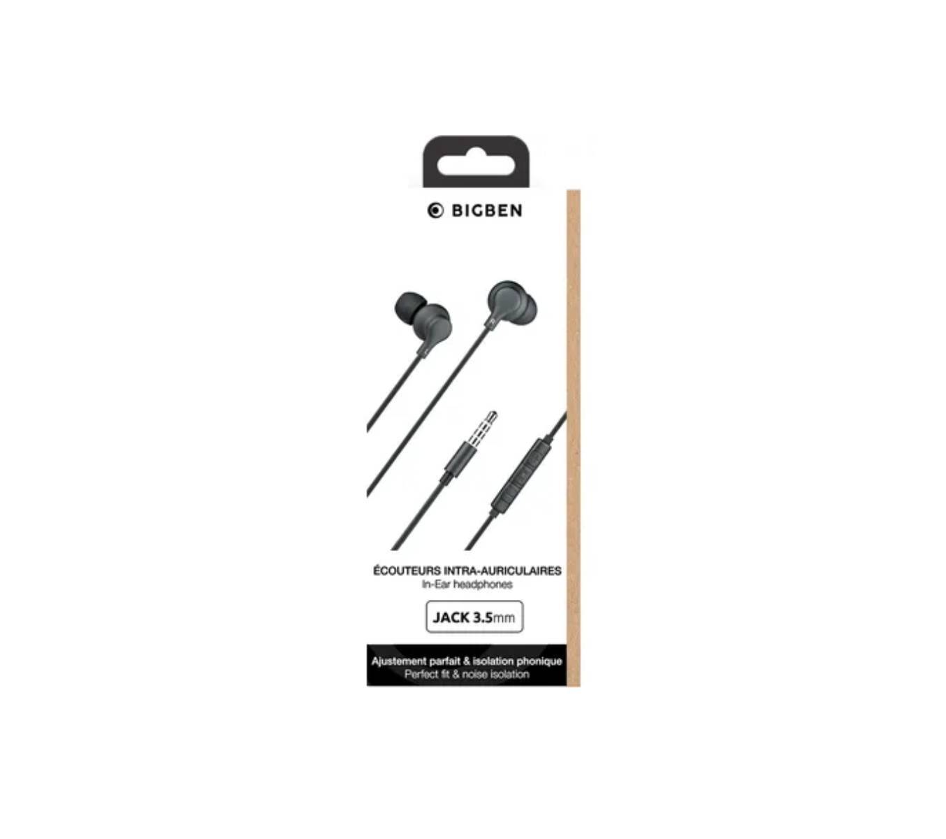 Ecouteurs Jack 3.5mm Bouton avec Télécommande et Micro-1