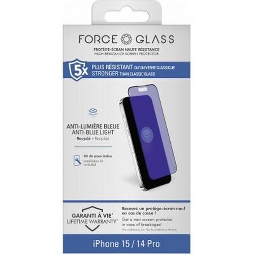 Protection d'écran pour iPhone 15 en Verre Organique 2.5D Anti Lumière Bleue-4