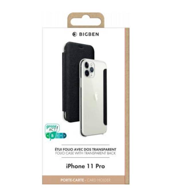 Étui pour iPhone 11 Pro Folio Fonction Stand avec Porte-cartes Intégré-3