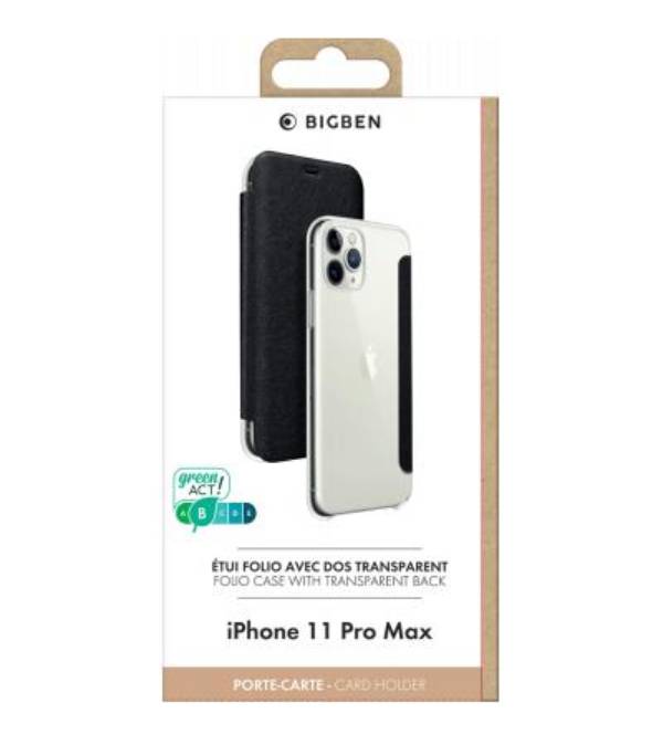 Étui pour iPhone 11 Pro Max Folio Fonction Stand avec Porte-cartes-3