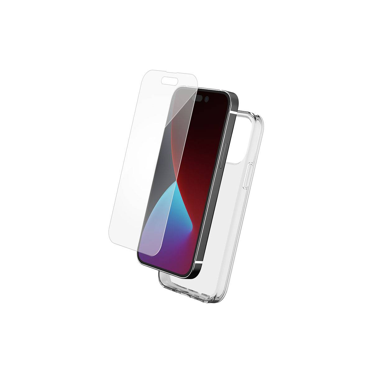 Coque pour Apple iPhone 14 Pro Max en TPU et Protection d'Écran en Verre Trempé-0