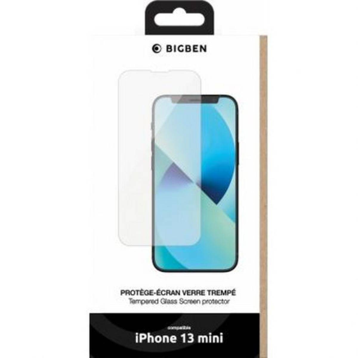 Protège écran pour Apple iPhone 13 mini Plat en Verre trempé Anti-rayures-4