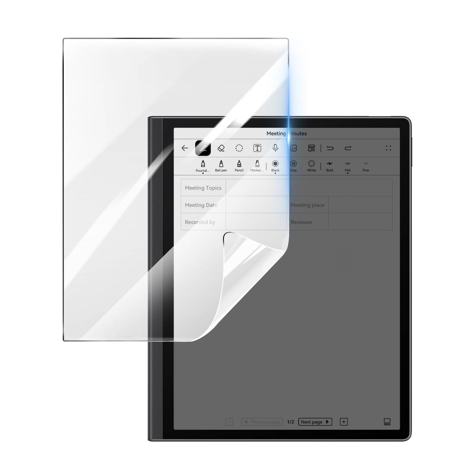 Protection Écran pour Huawei MatePad Paper en Hydrogel Antichoc-0
