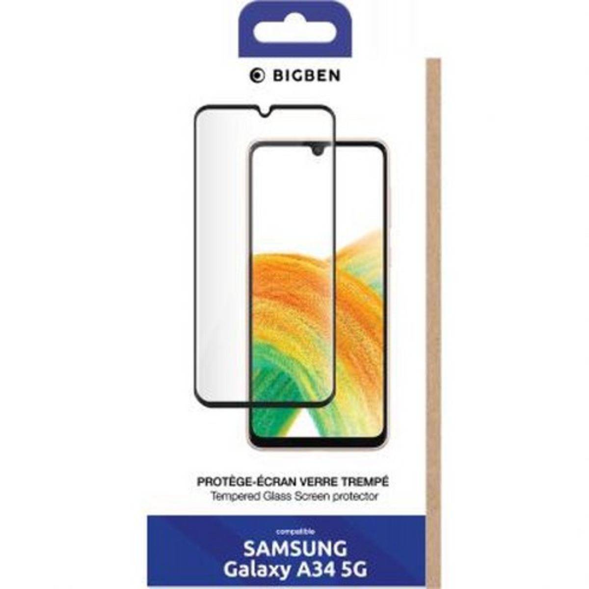 Protection d'écran pour Samsung Galaxy A34 en verre trempé 2.5D Anti-rayures-4