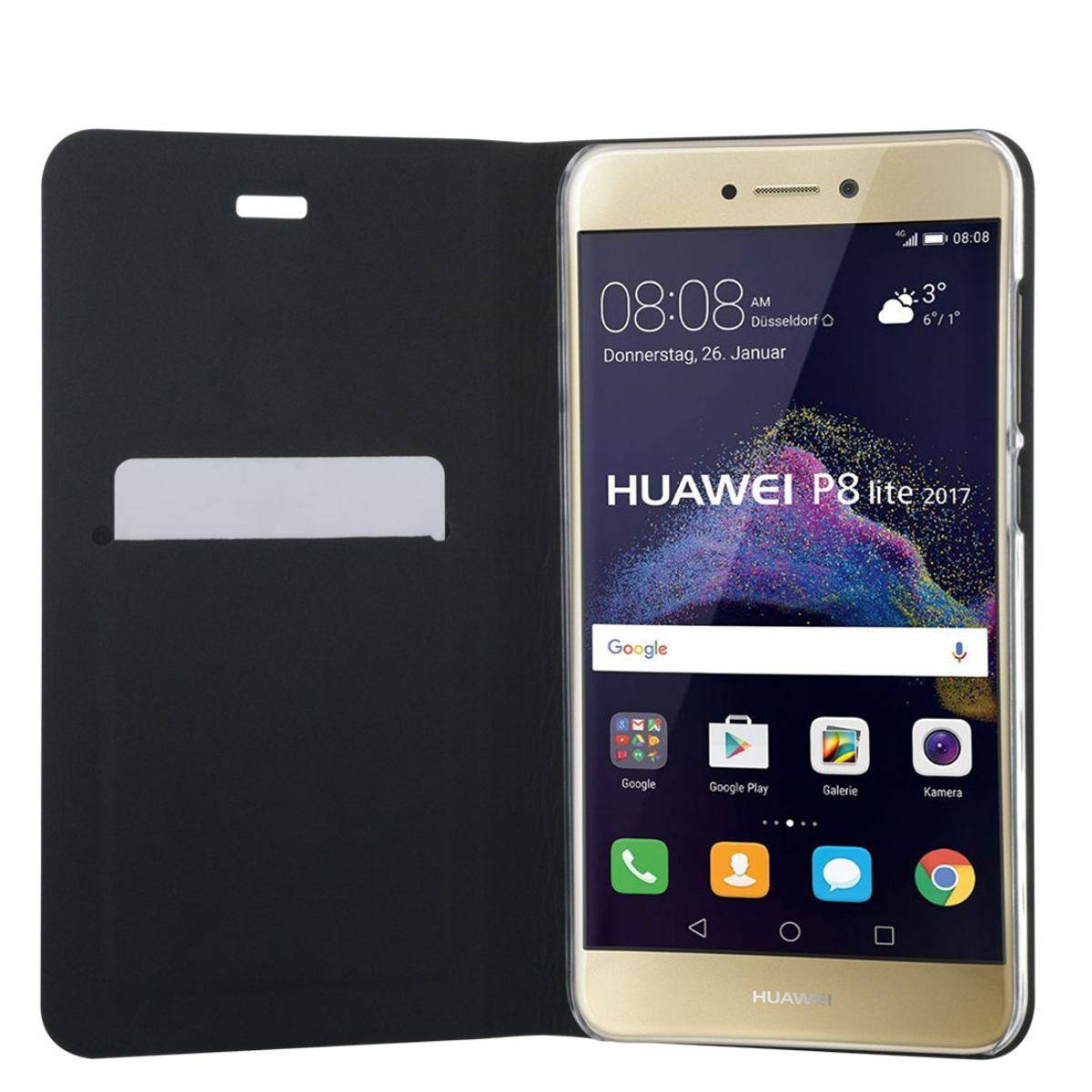 Étui Folio pour Huawei P8 Lite 2017 avec Fonction Support et Porte-Cartes-1