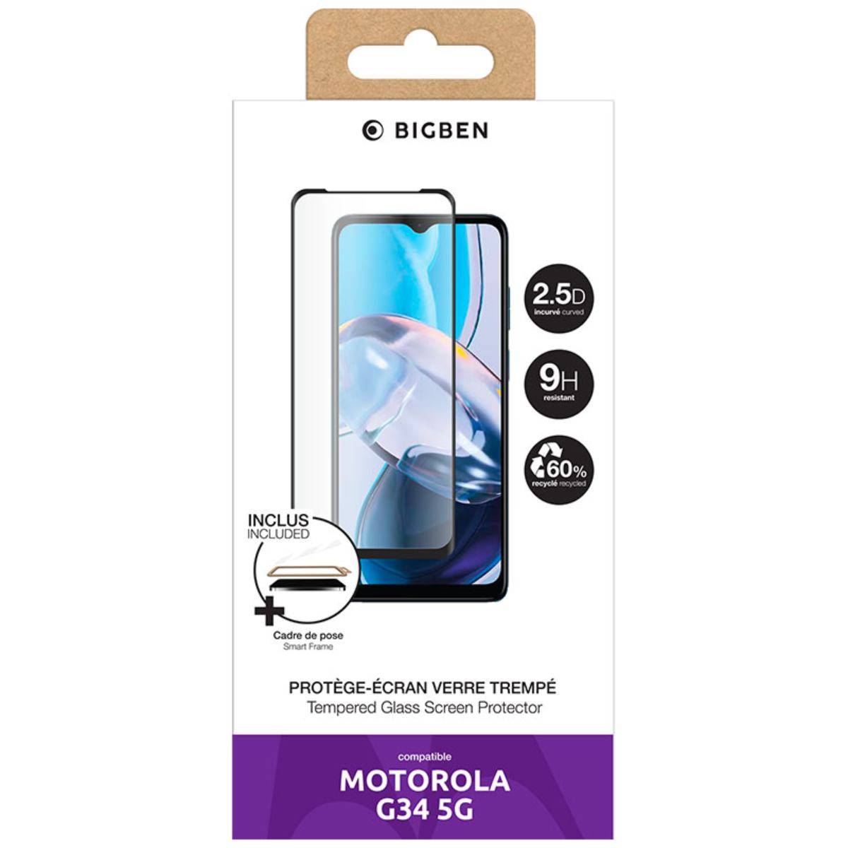 Protection d'Écran pour Motorola Moto G34 5G en Verre Trempé-1