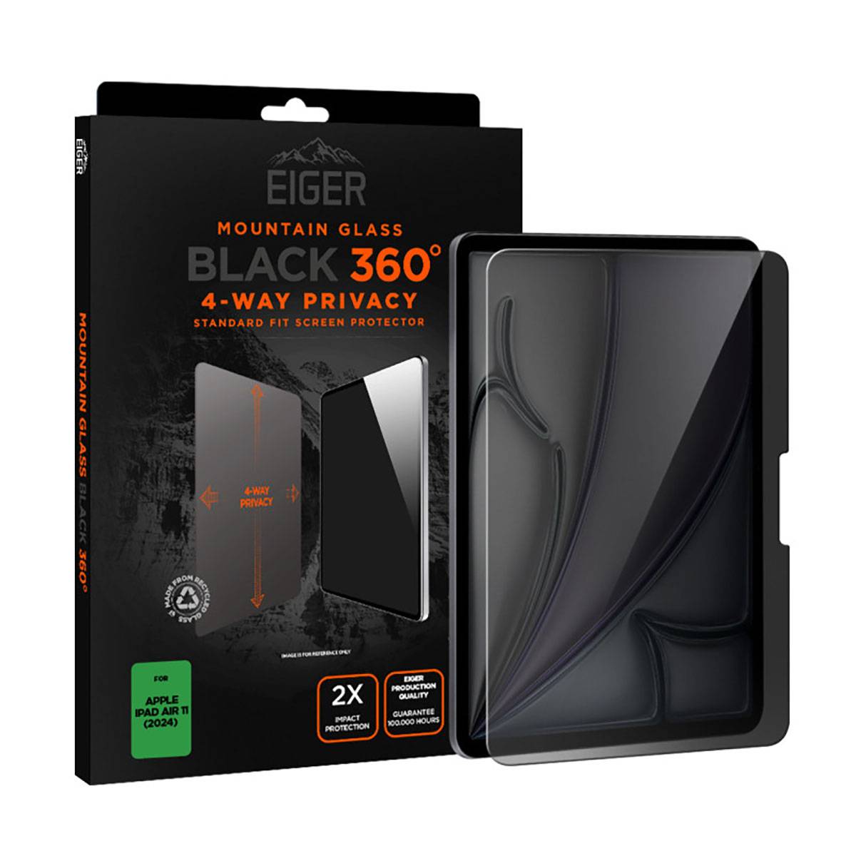 Protection Verre Trempé ASAHI 2.5D Privacy 360 degré pour iPad Air 11"-4