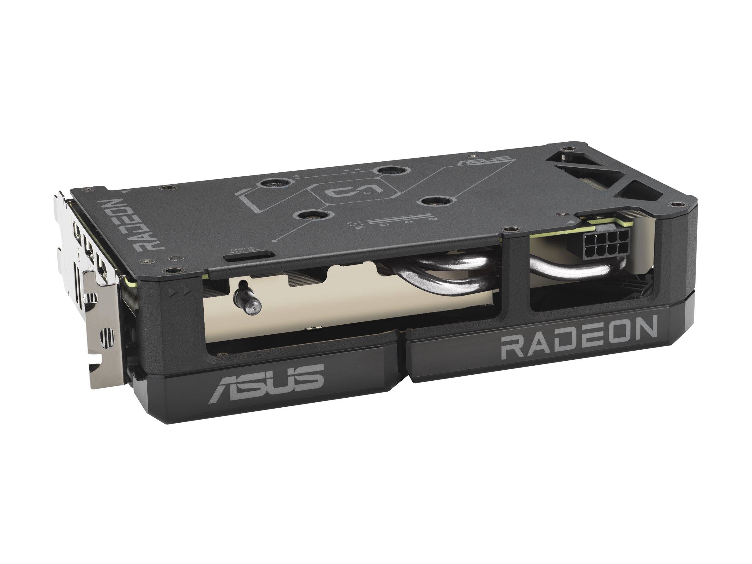 ASUS Dual -RX9060XT-16G, Radeon RX 9060 XT, 16 Go, GDDR6, 128 bit, 7680 x 4320 pixels, PCI Express 5.0-3