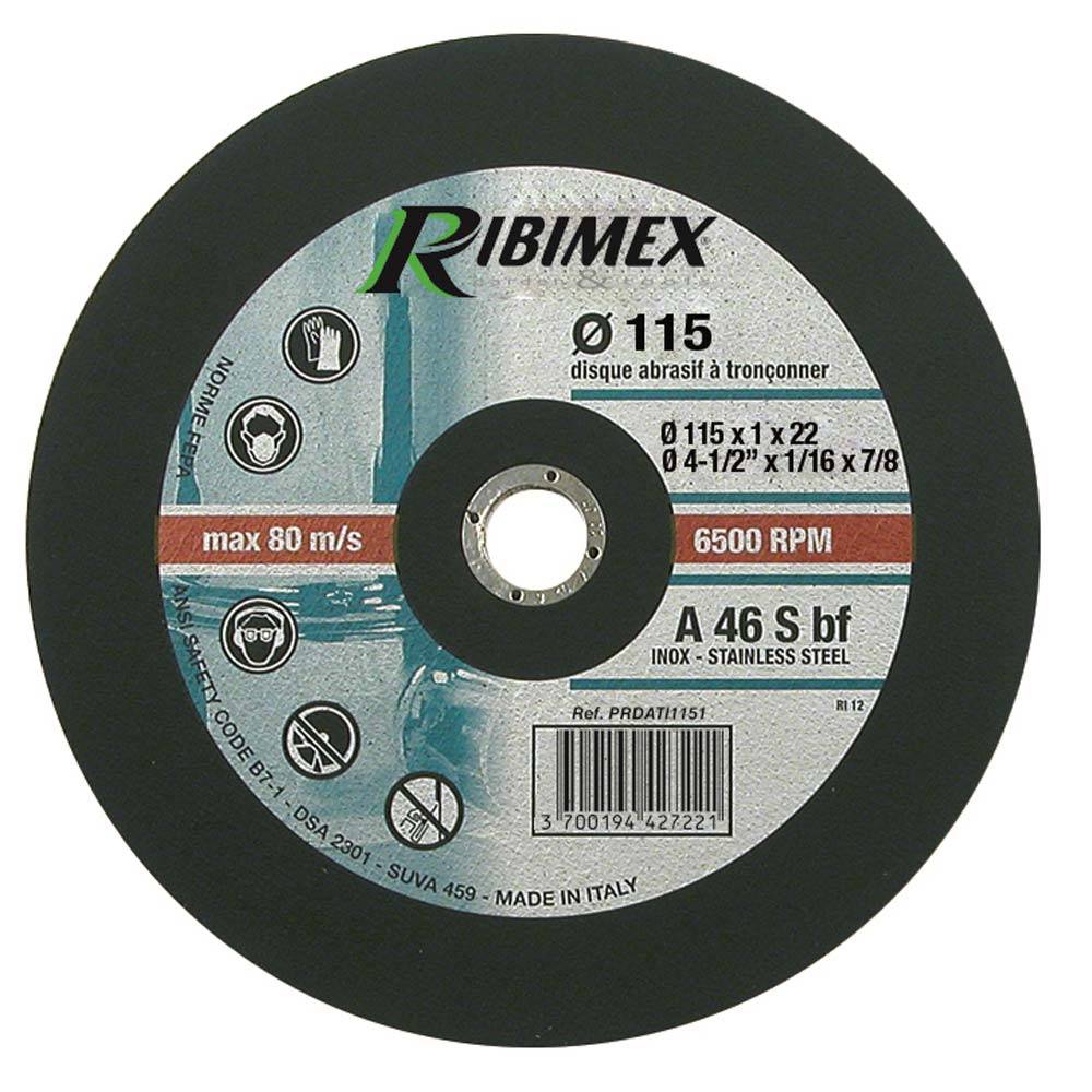 Disque abrasif 115 tronconner inox plat 115x1x22,2-0
