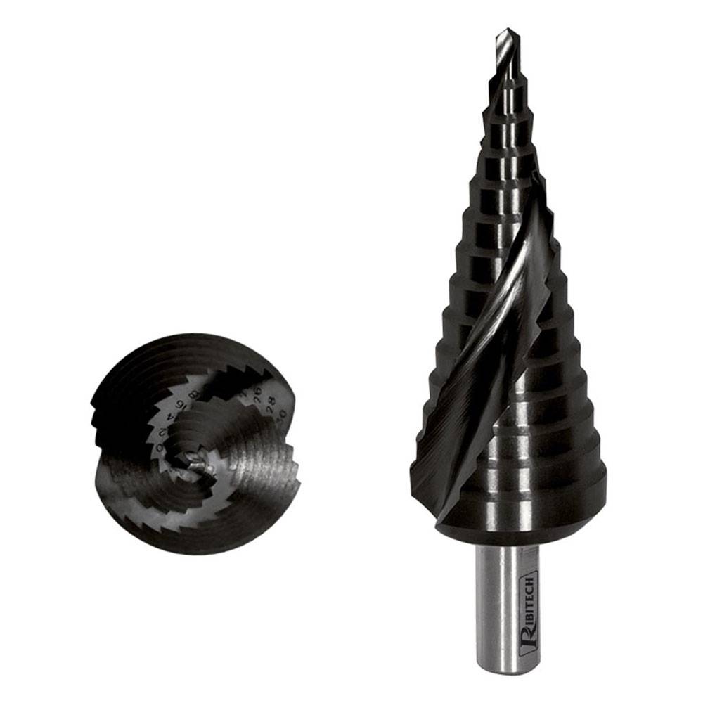 Fôrets étagés Spiral Acier M35 Hss Cobalt 4 A 30mm Ribimex PRFEX10434C/B-0