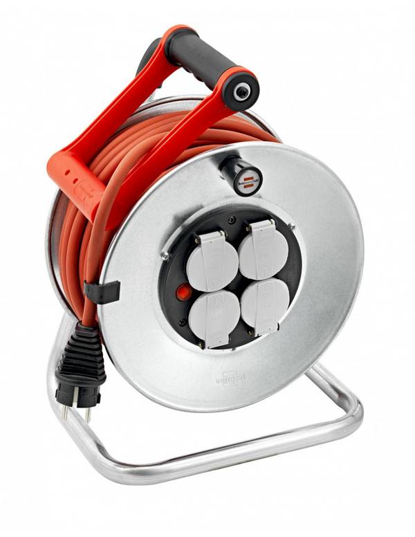 Enrouleur De Câbles Standard Pro - 25m - H07rn-f 3g2,5 - 230v - Argent