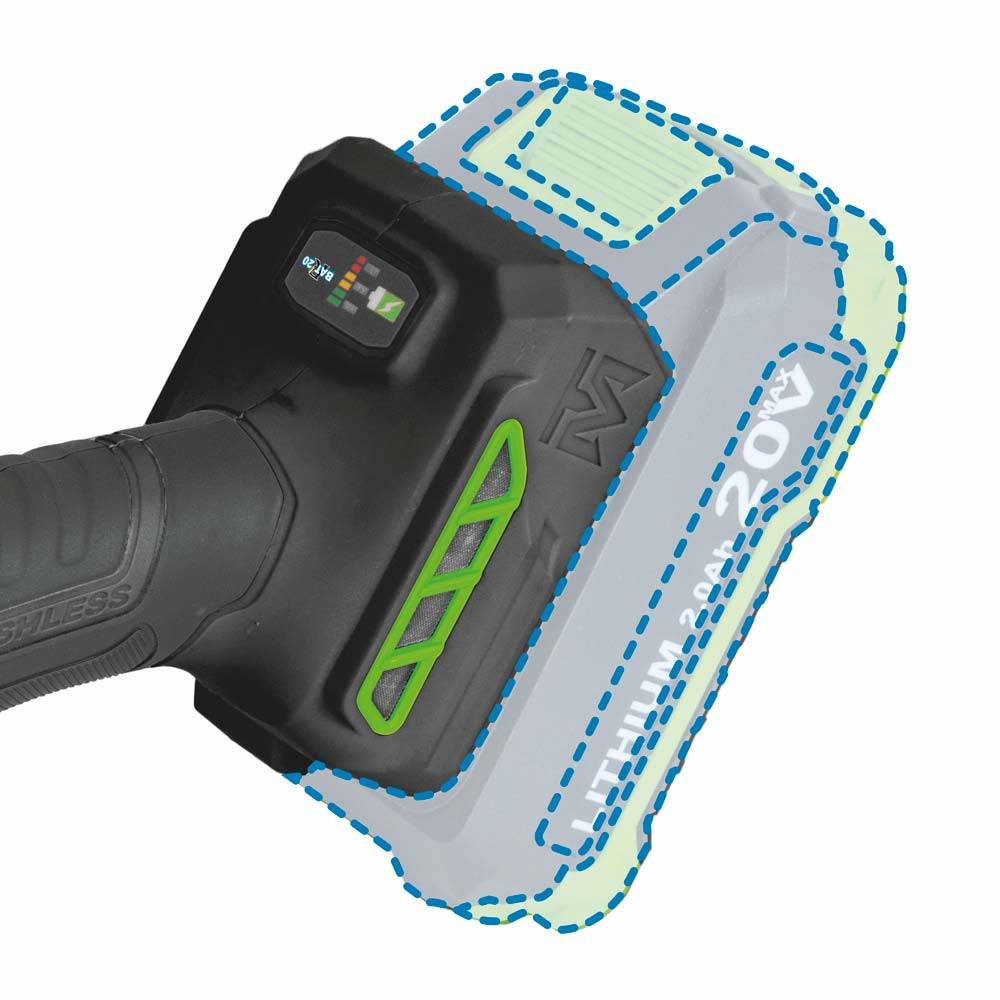 Meuleuse d'angle 125mm R-BAT20 20V sans batterie ni chargeur-3