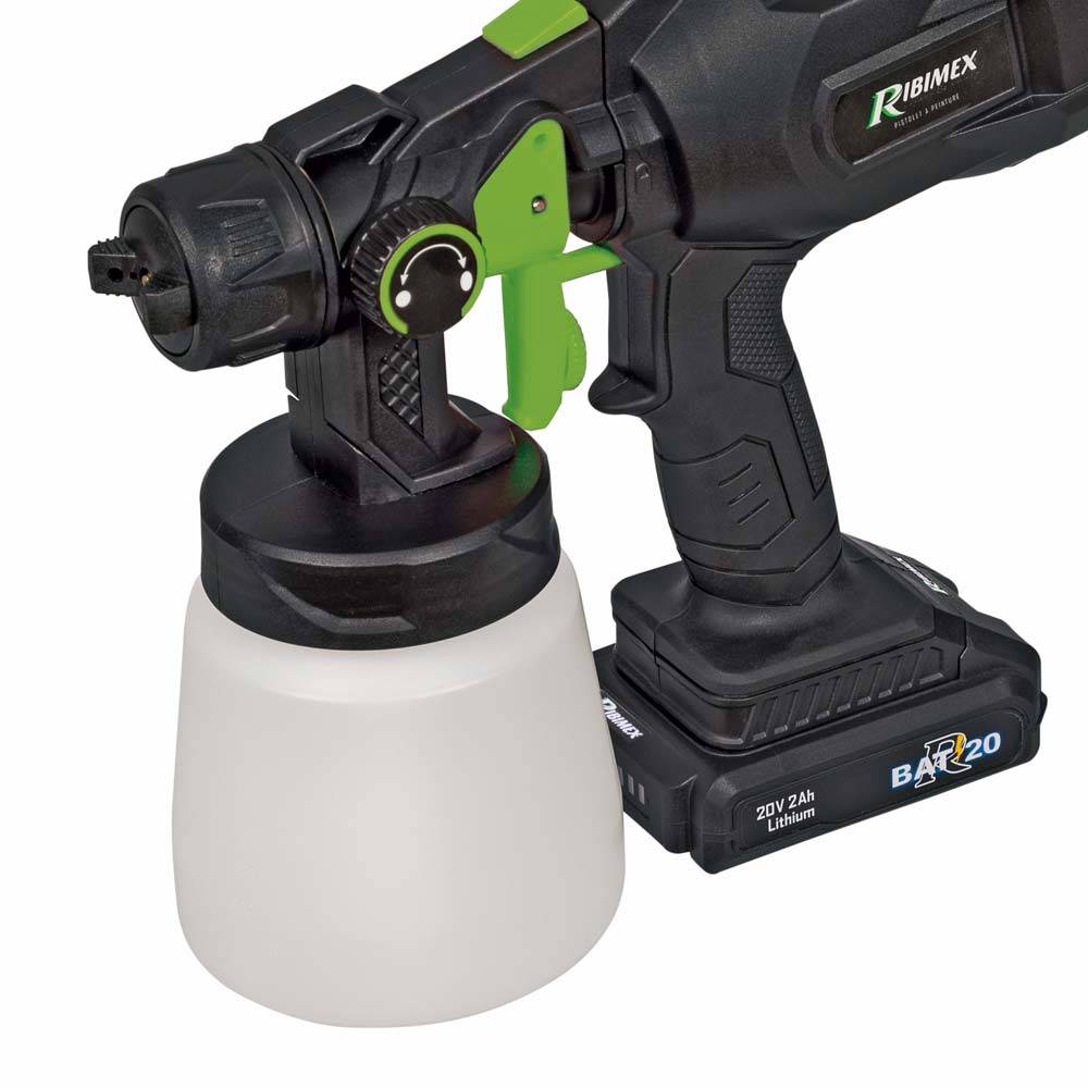 Pistolet à peinture R-BAT20 avec chargeur et batterie 2 amp-1