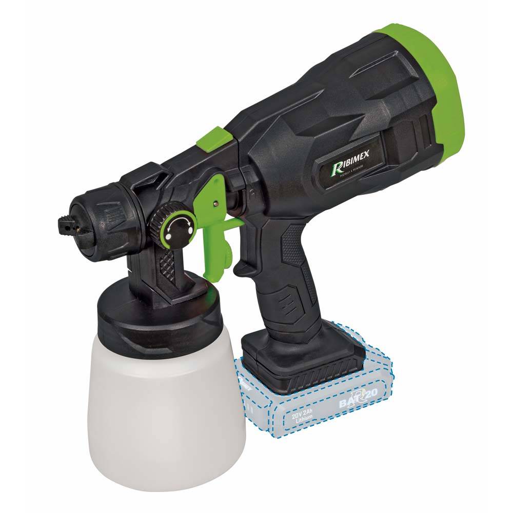 Pistolet a peinture R-BAT20 20V sans batterie ni chargeur-0
