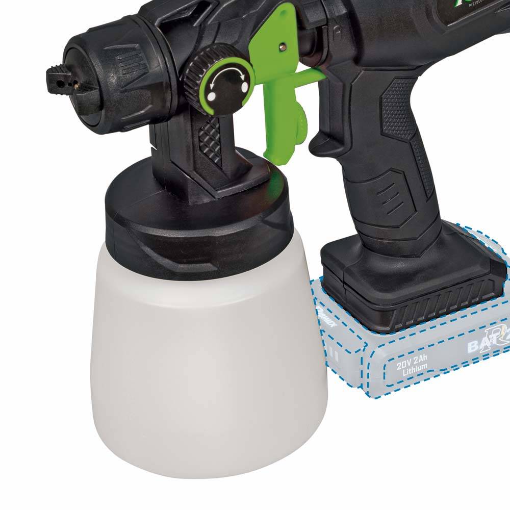 Pistolet a peinture R-BAT20 20V sans batterie ni chargeur-2