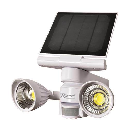 Spot solaire 2x4 watt 600 lumen IP44 avec détecteur-0