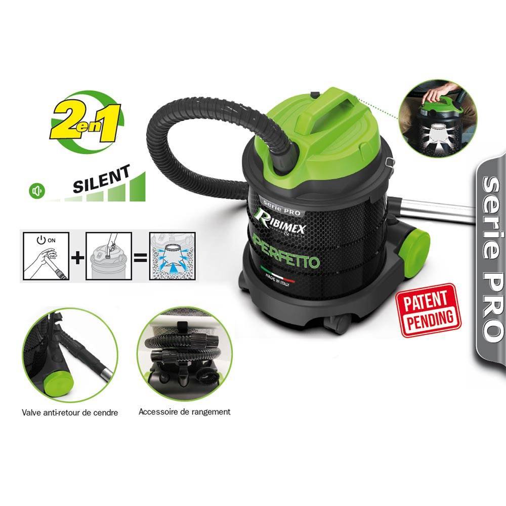 Aspirateur à Cendre 20l 1200w Ribimex PRCEN020-1